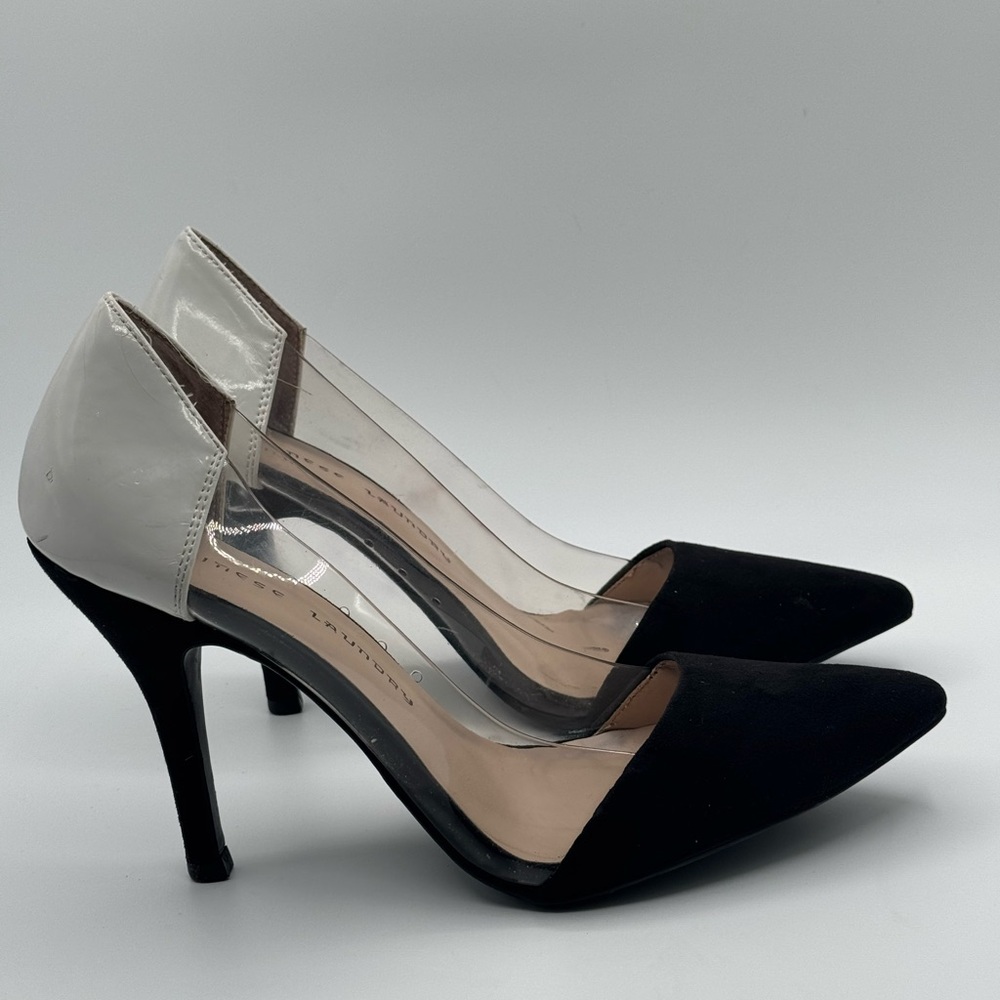 Chinese Laundry Black and White Heels